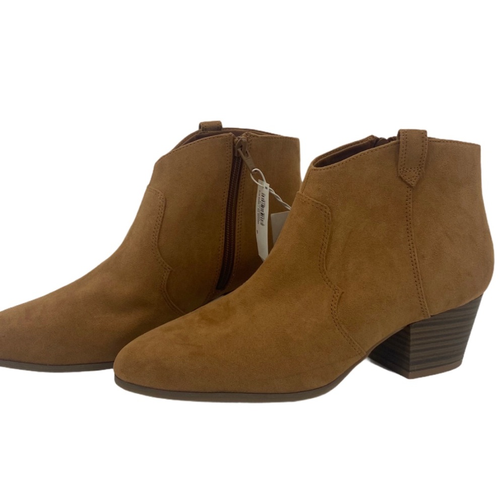 Old Navy Faux Suede Western Ankle Boot